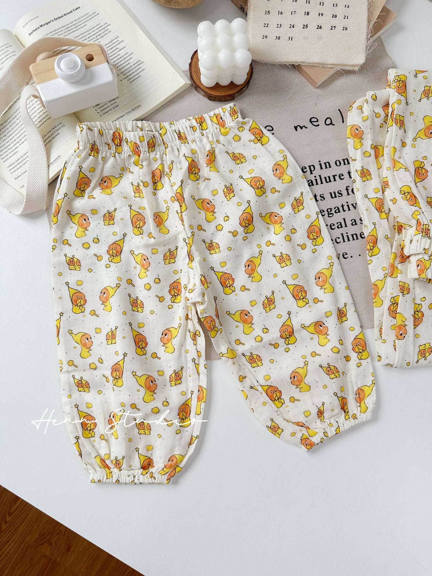 Double-Layer Cotton Anti-Mosquito Family Pants