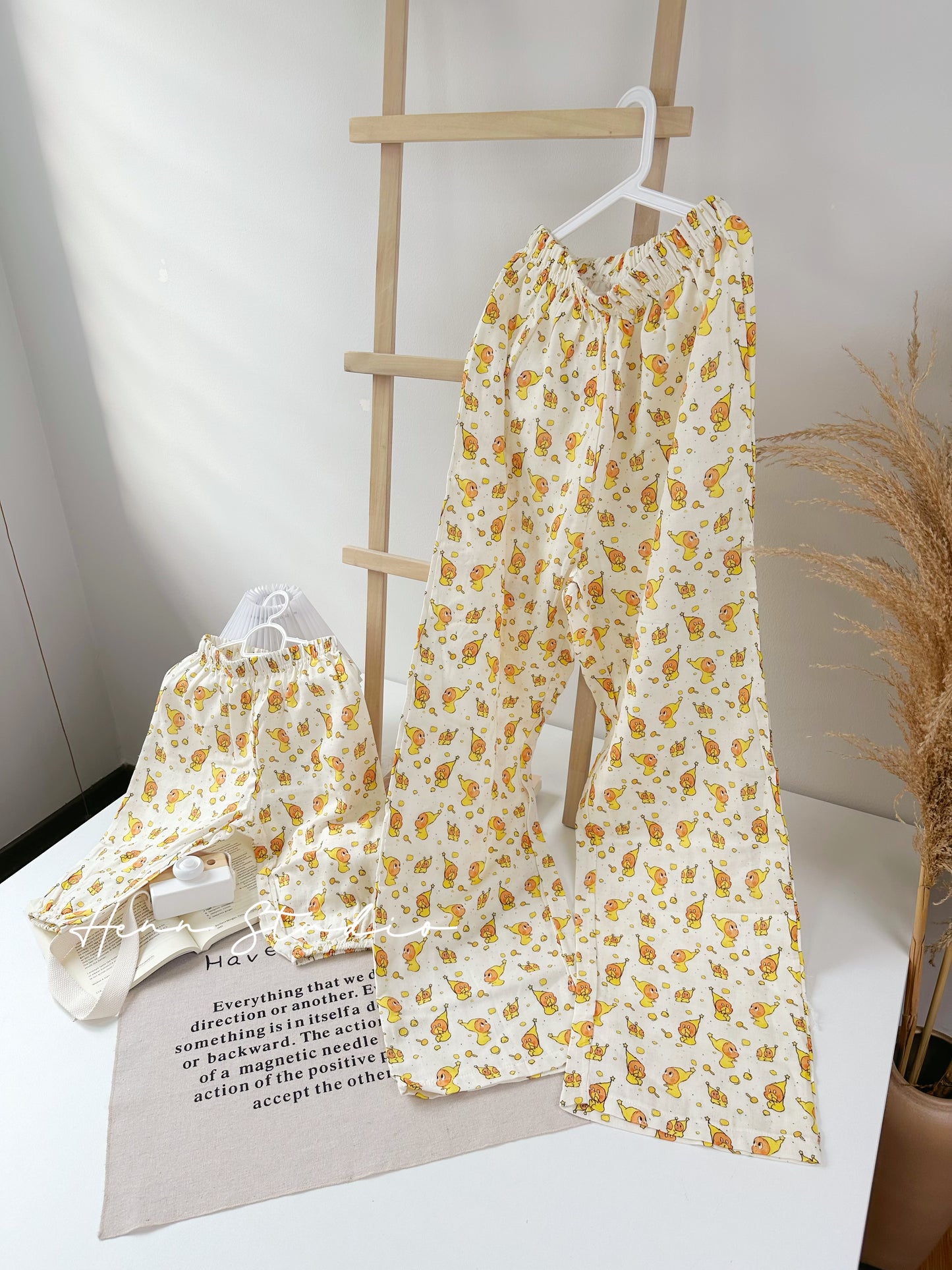 Double-Layer Cotton Anti-Mosquito Family Pants