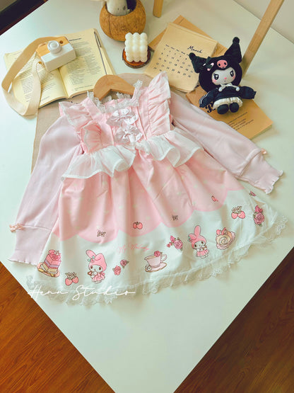 🇯🇵 Kuromi & My Melody Long Sleeve Top | Dress