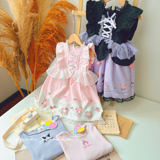 🇯🇵 Kuromi & My Melody Long Sleeve Top | Dress