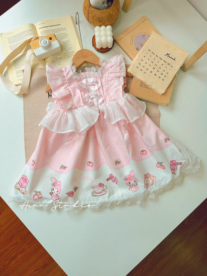 🇯🇵 Kuromi & My Melody Long Sleeve Top | Dress