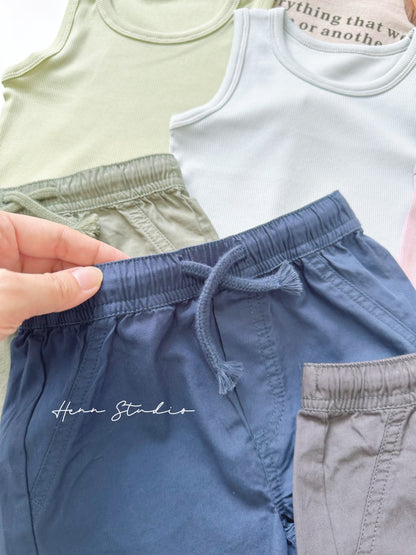 Minimal Cotton Kids Casual Shorts