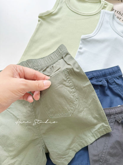 Minimal Cotton Kids Casual Shorts