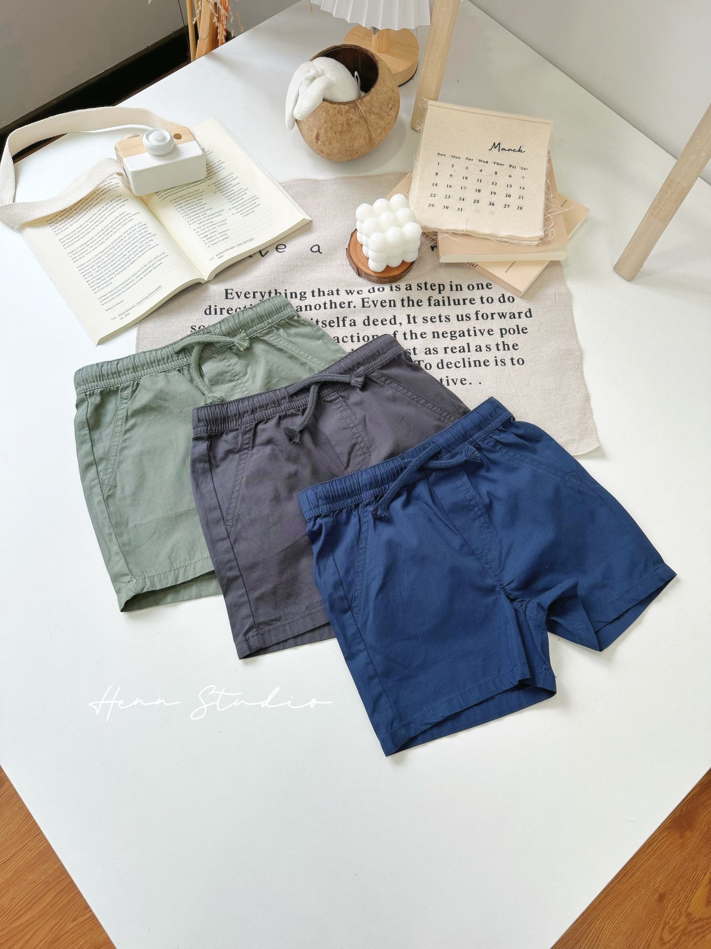 Minimal Cotton Kids Casual Shorts