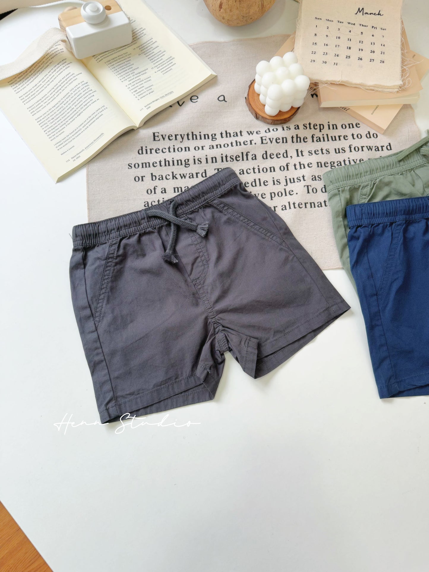 Minimal Cotton Kids Casual Shorts