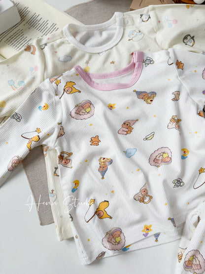 Airy Cotton Pyjamas Set