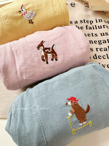 Mini Animal Cotton Shorts