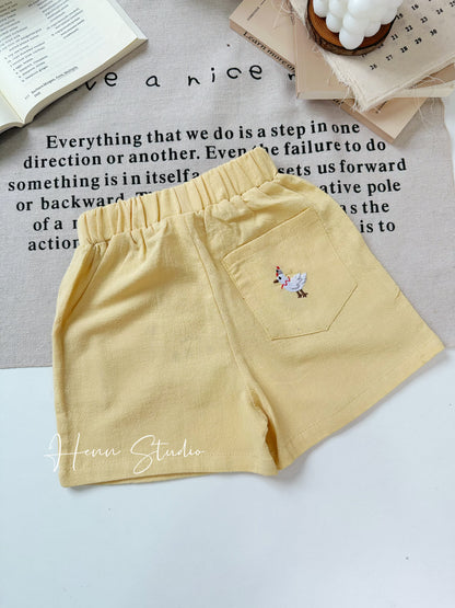 Mini Animal Cotton Shorts