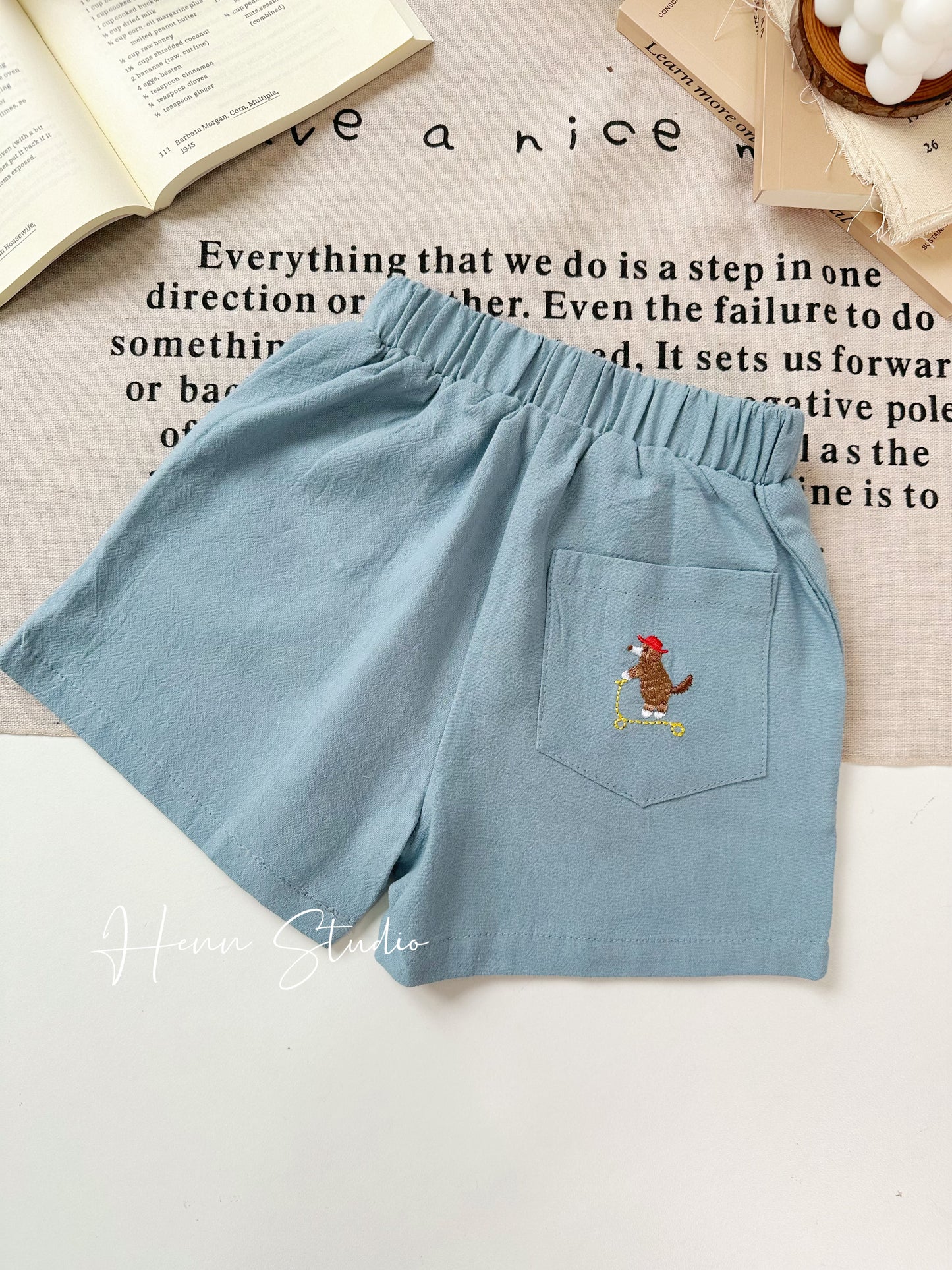 Mini Animal Cotton Shorts