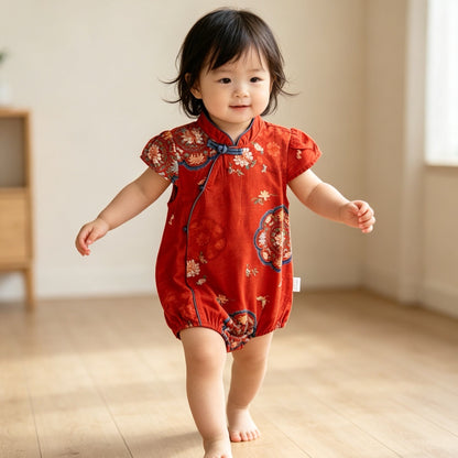 Classic Bloom Romper (Last Size:80/90)