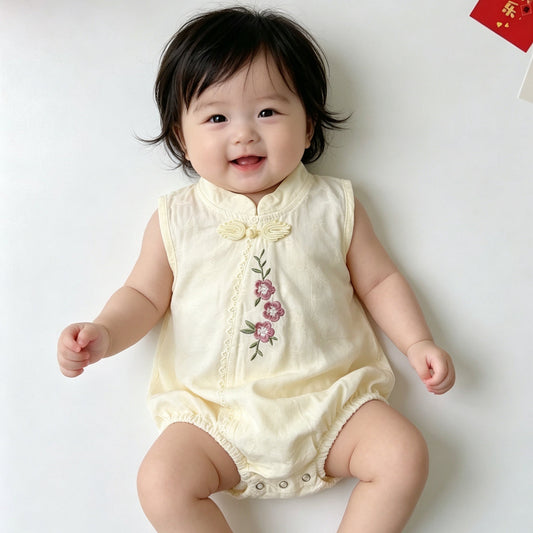 Ivory Blossom Romper (Last Size:66-90)