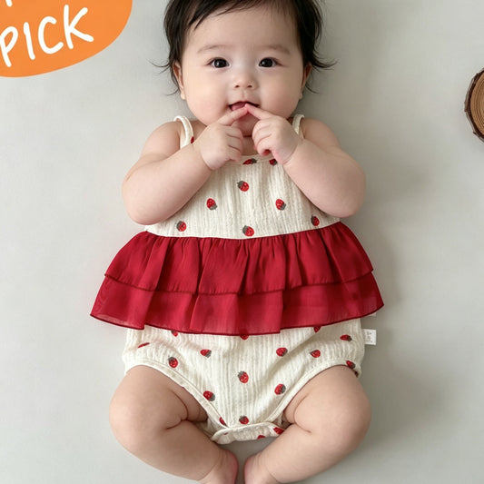 Strawberry Kiss Romper (Last Size:73/80)