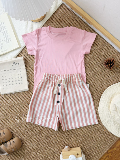 Tencel Modal Striped Shorts