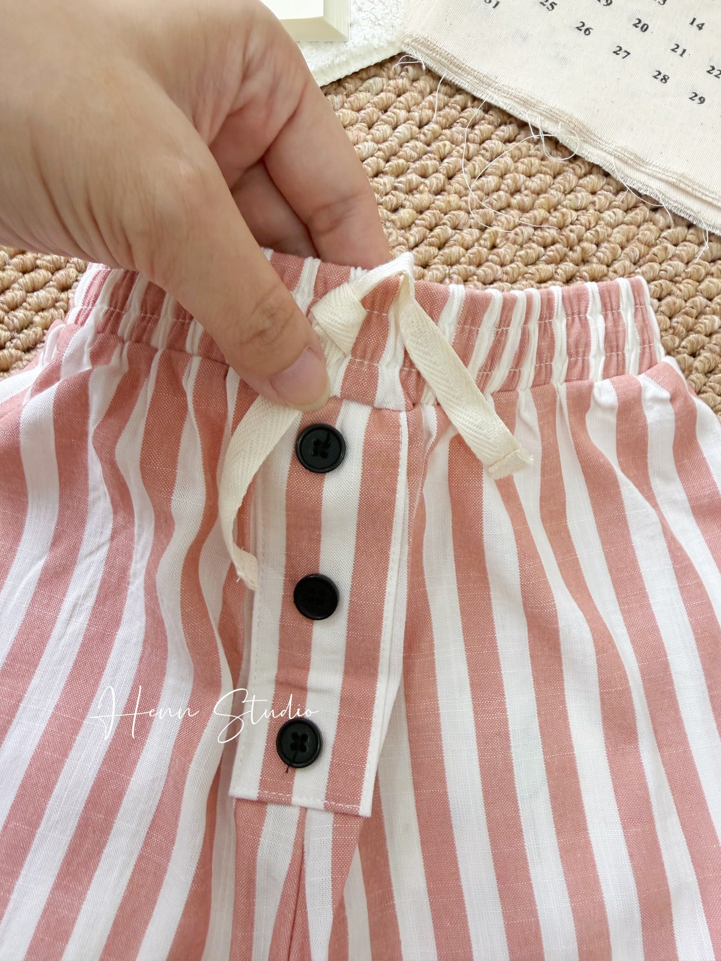 Tencel Modal Striped Shorts