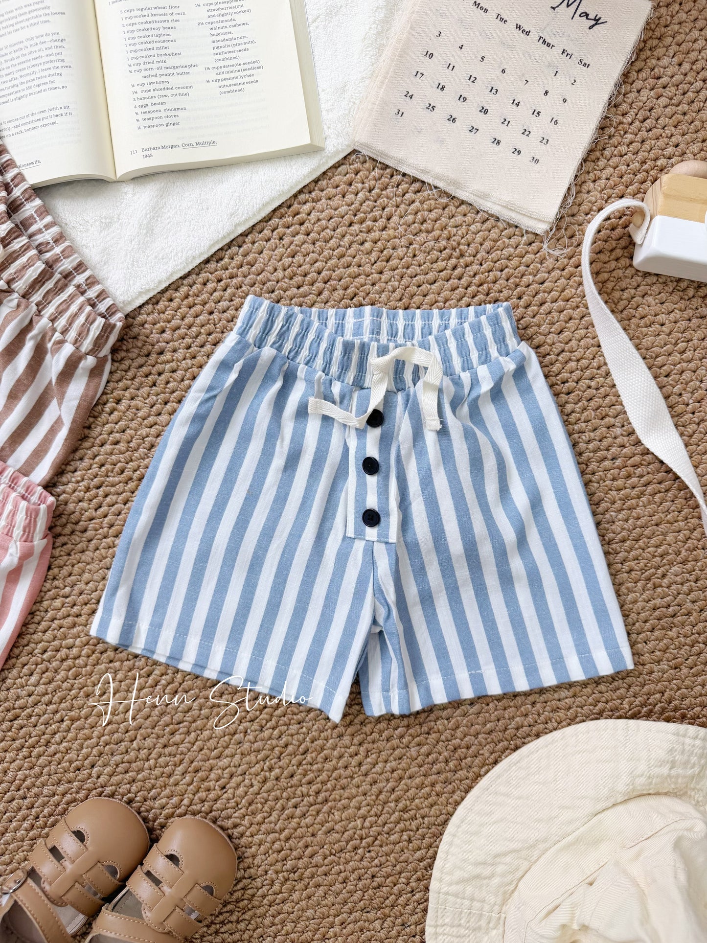 Tencel Modal Striped Shorts