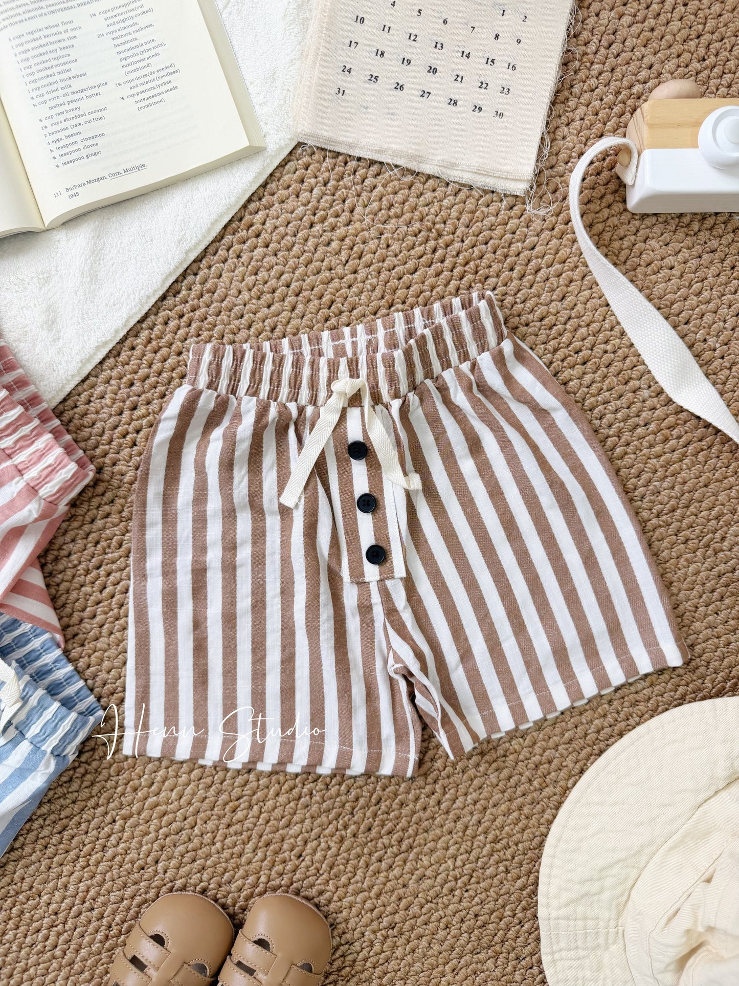 Tencel Modal Striped Shorts