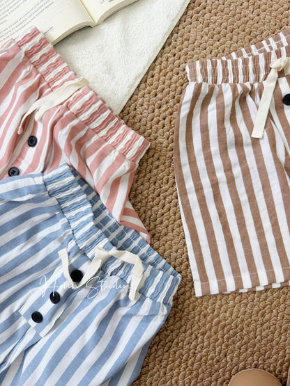 Tencel Modal Striped Shorts