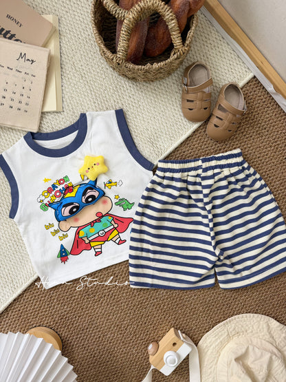 Korean 3D Cartoon Stripe Set