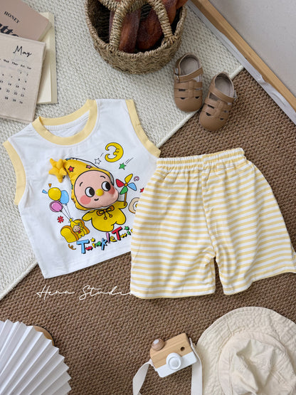 Korean 3D Cartoon Stripe Set