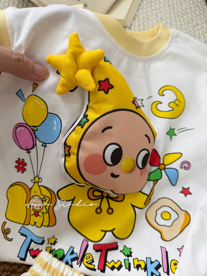 Korean 3D Cartoon Stripe Set