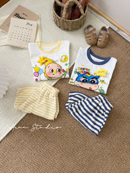 Korean 3D Cartoon Stripe Set