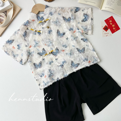 Preorder - Premium Butterfly Cheongsam 611 (FREE pendant)