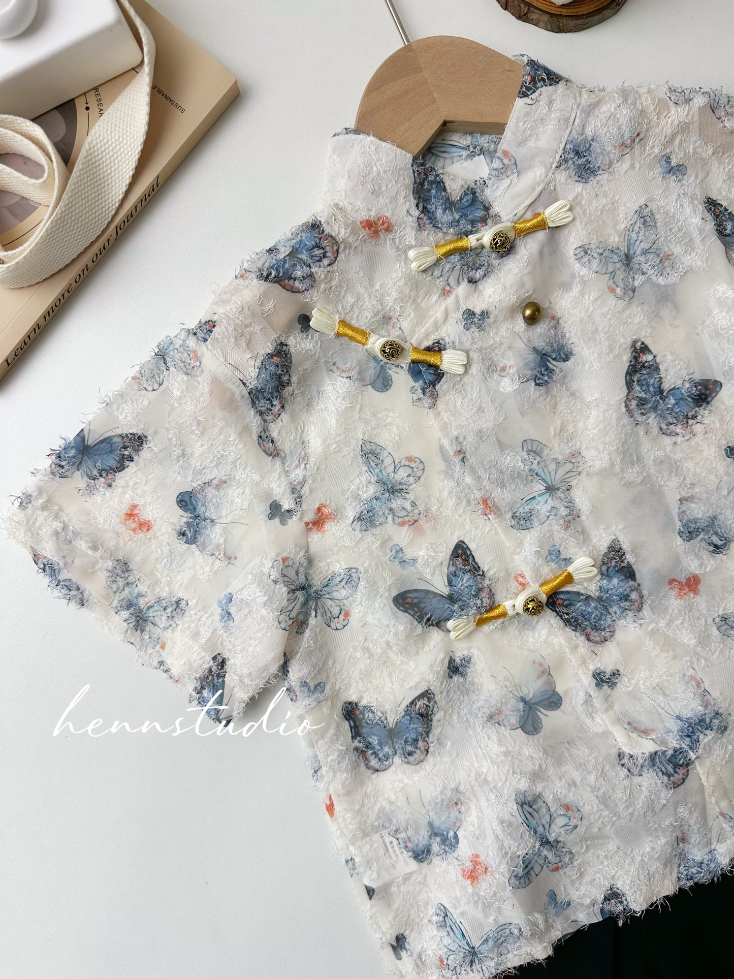 Preorder - Premium Butterfly Cheongsam 611 (FREE pendant)