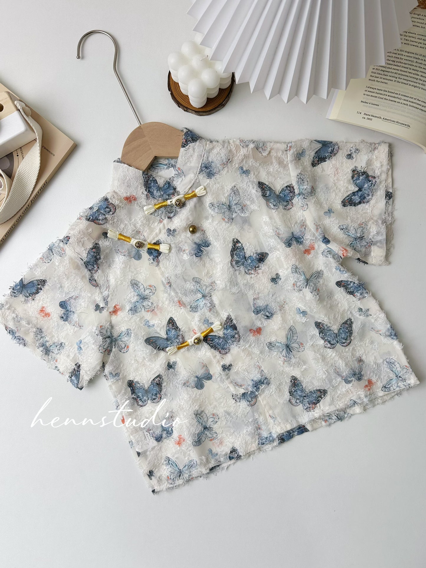 Preorder - Premium Butterfly Cheongsam 611 (FREE pendant)