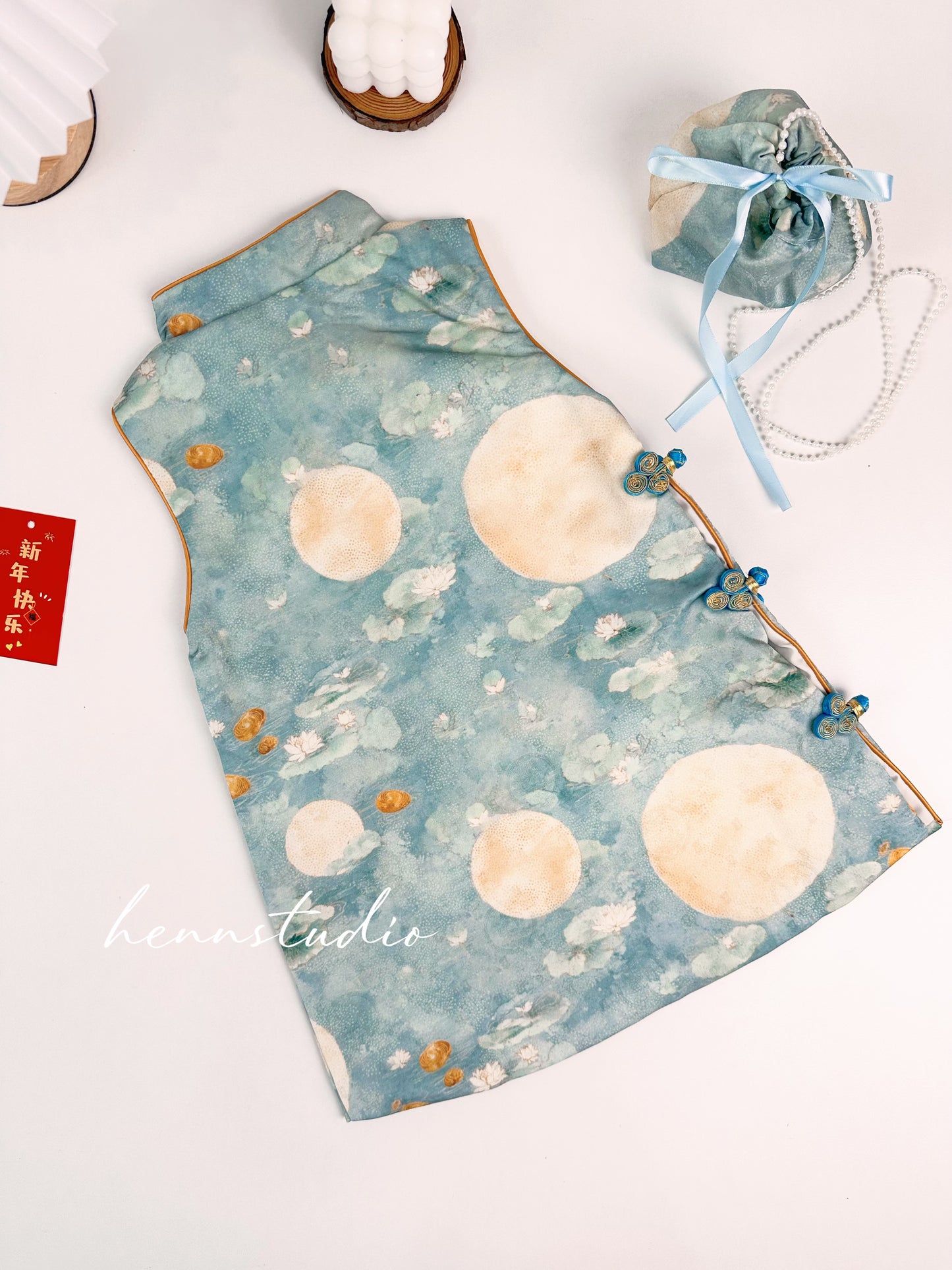 Preorder - Moon Jade Cheongsam 705 (FREE mini bag)