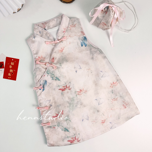 Preorder - Snow Petal Cheongsam 701 (FREE mini bag)