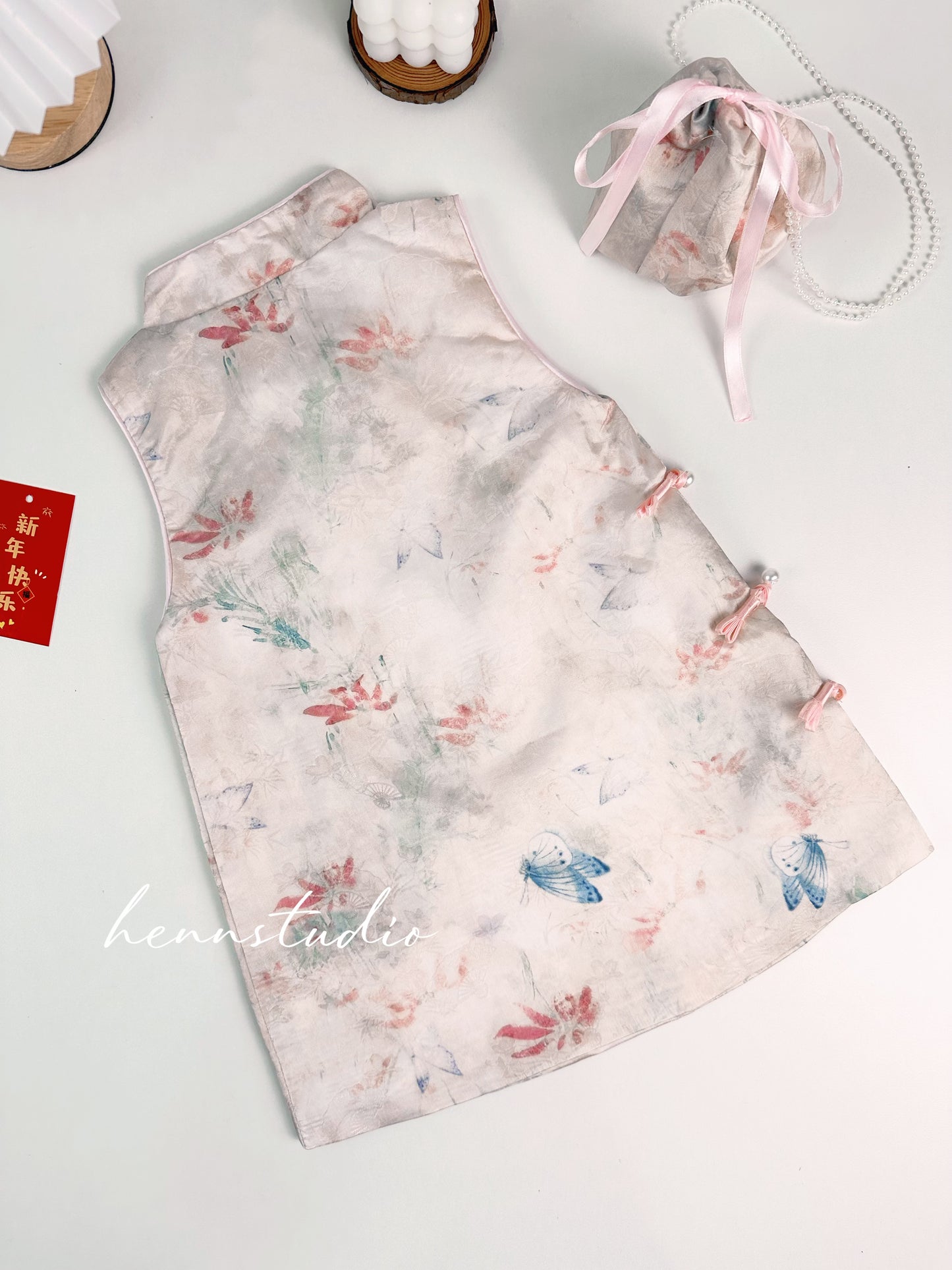 Preorder - Snow Petal Cheongsam 701 (FREE mini bag)