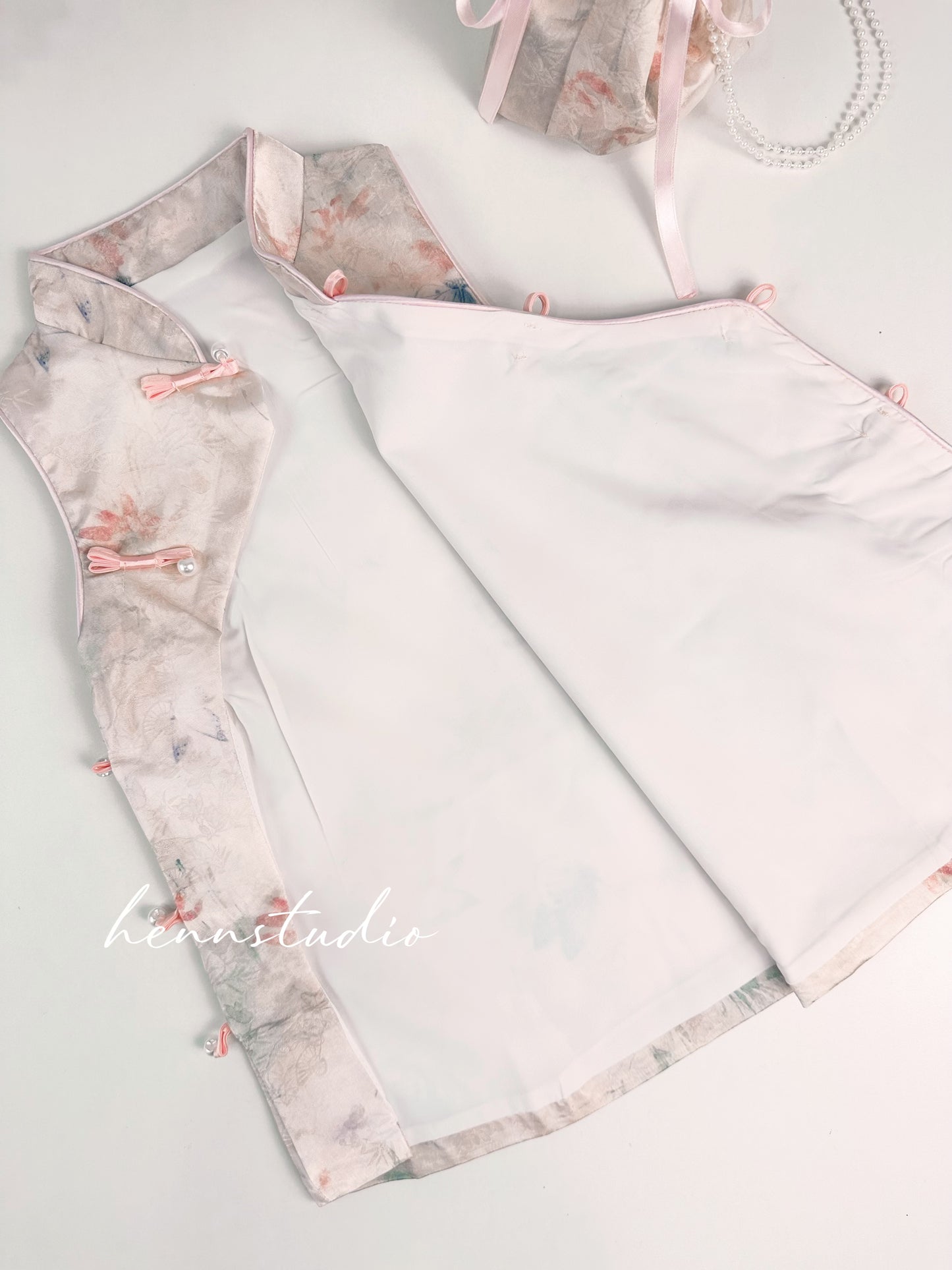 Preorder - Snow Petal Cheongsam 701 (FREE mini bag)