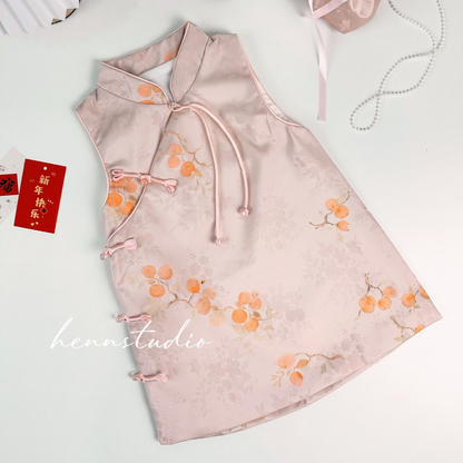 Preorder - Blush Petal Cheongsam 703 (FREE mini bag)