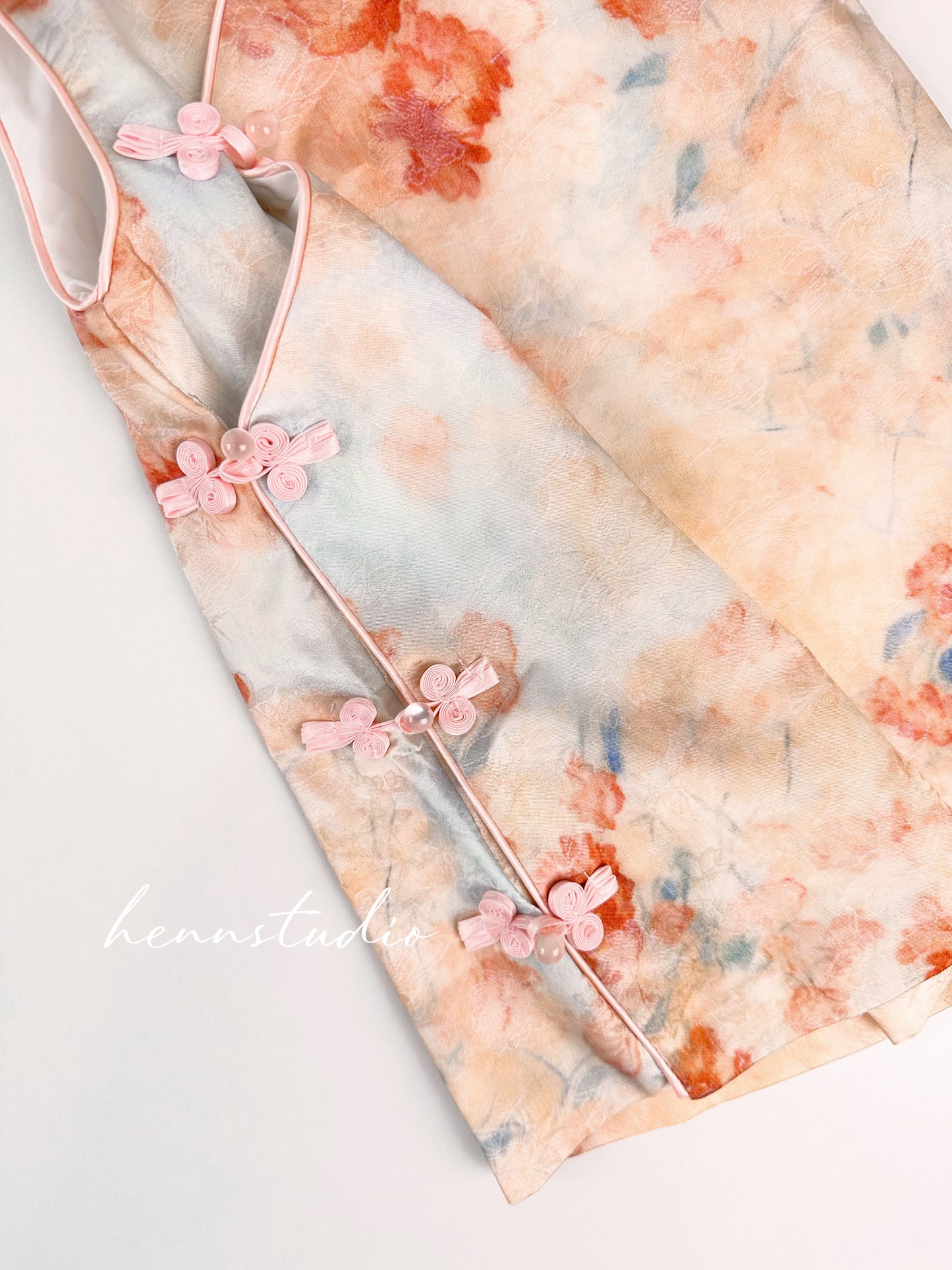 Preorder - Peach Blossom Cheongsam 704 (FREE mini bag)