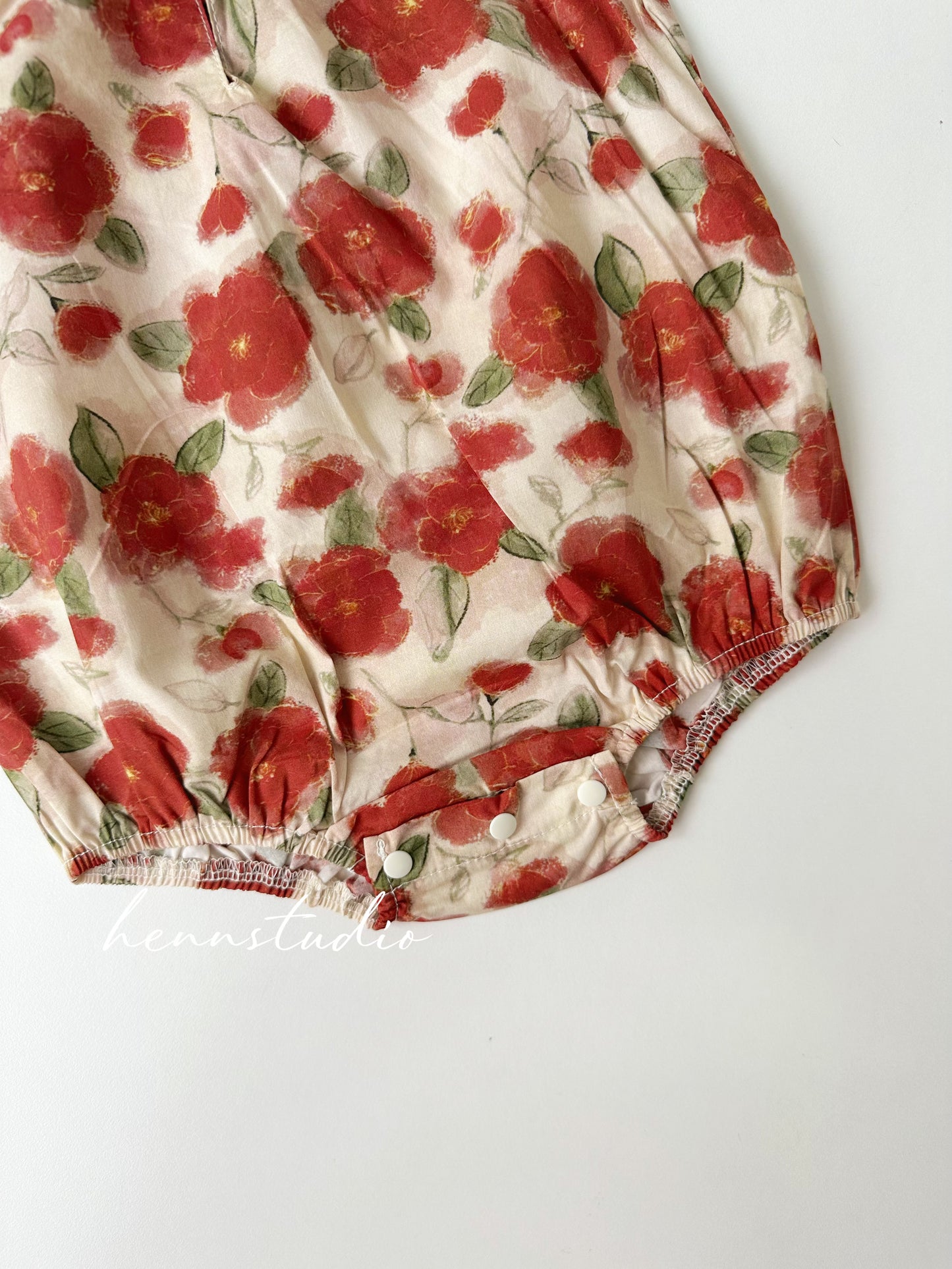 Ready Stock - Spring Bloom Cheongsam Romper