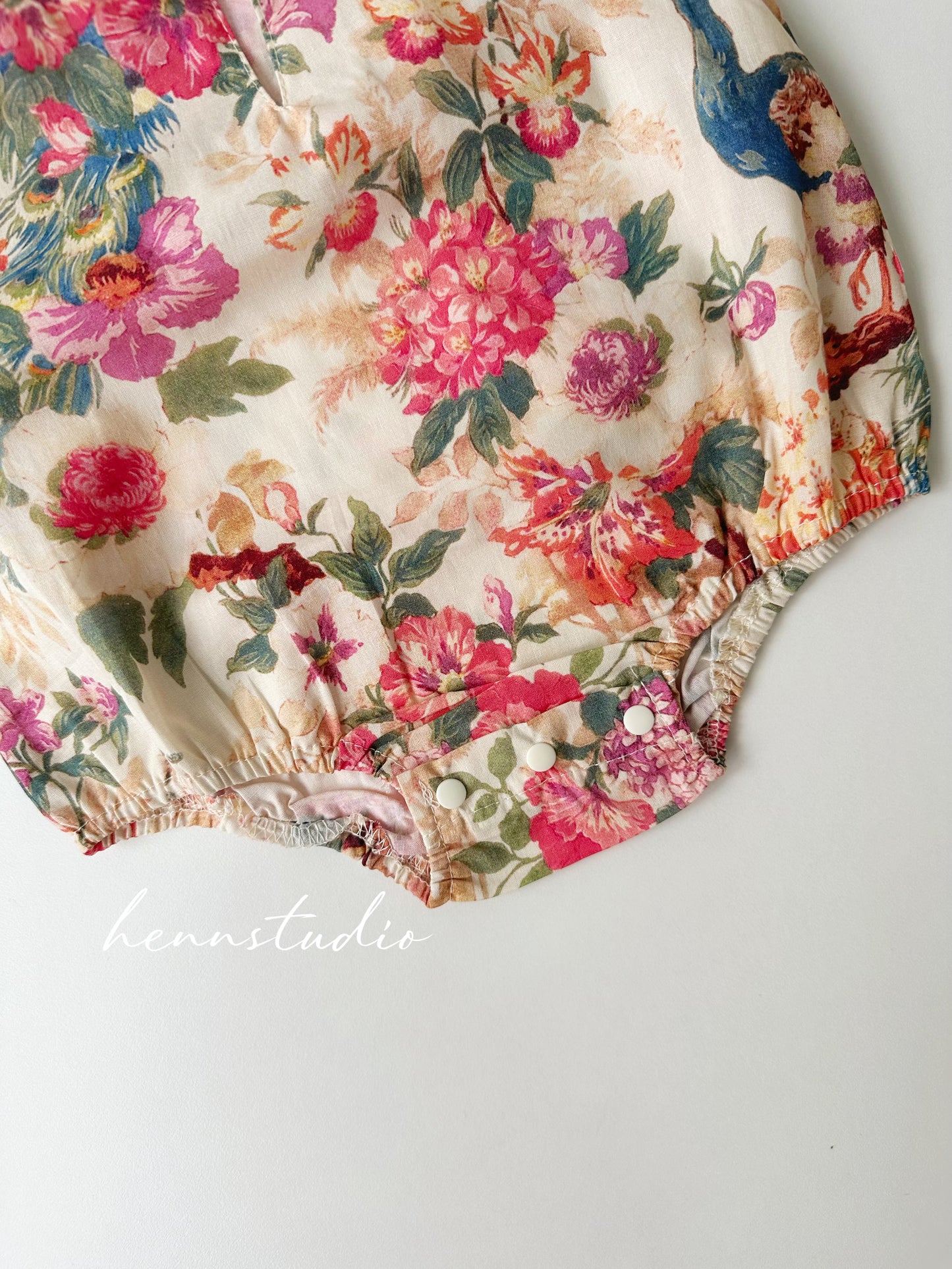 Ready Stock - Floral Cheongsam Romper