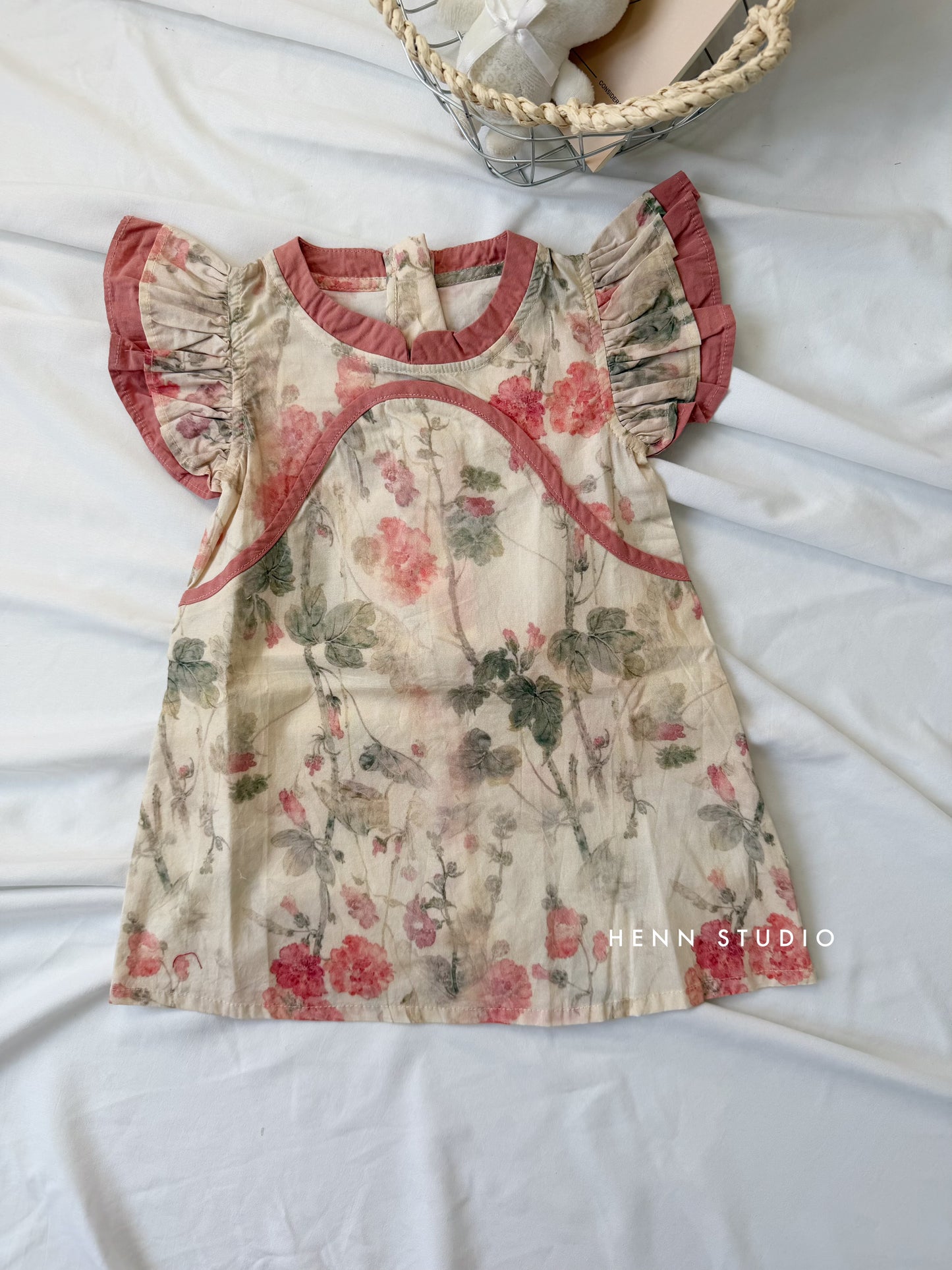 Blush Blossom Flutter Dress (Last Size:80)