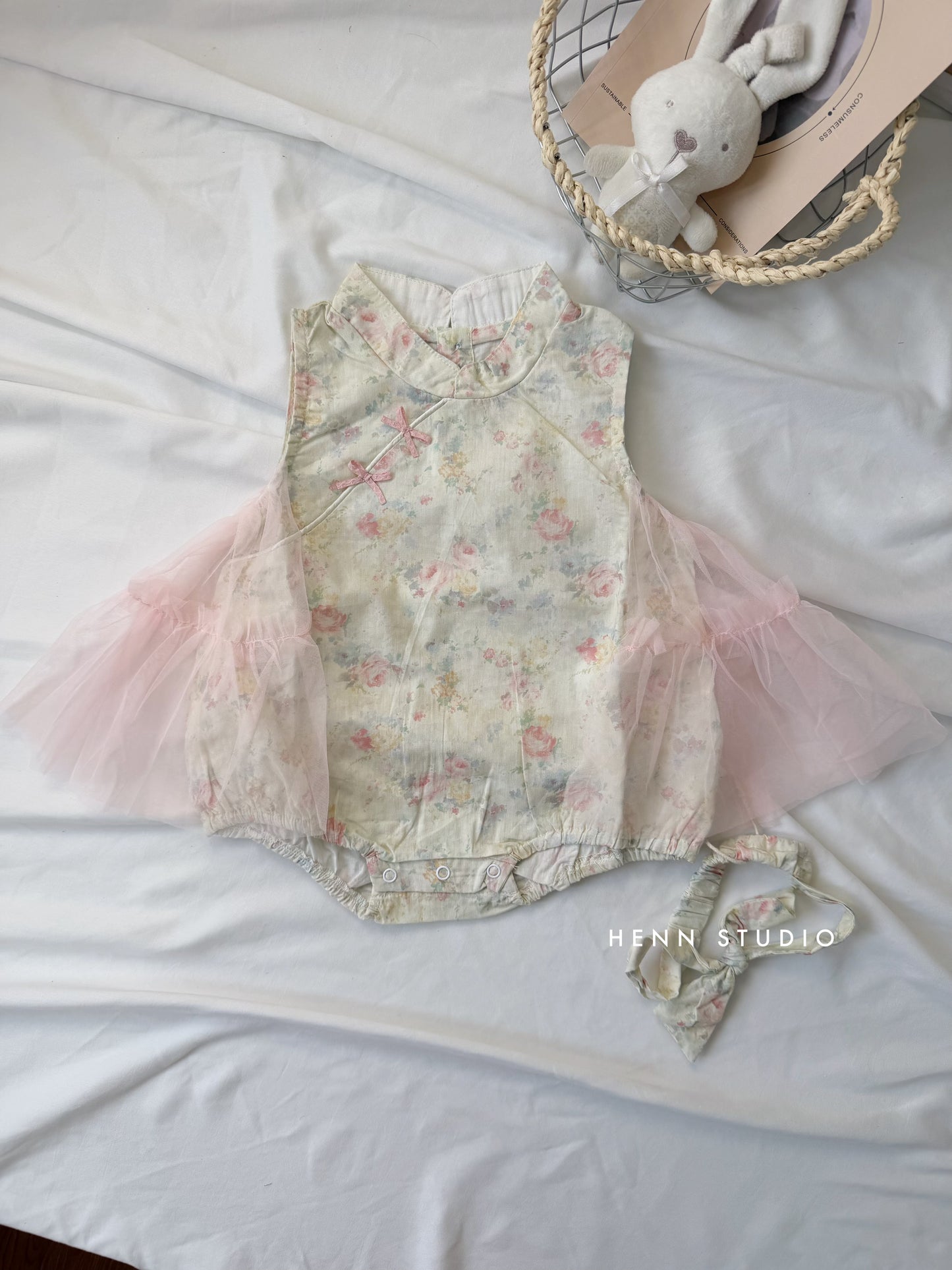 Blush Petal Tulle Romper (Last Size:73)