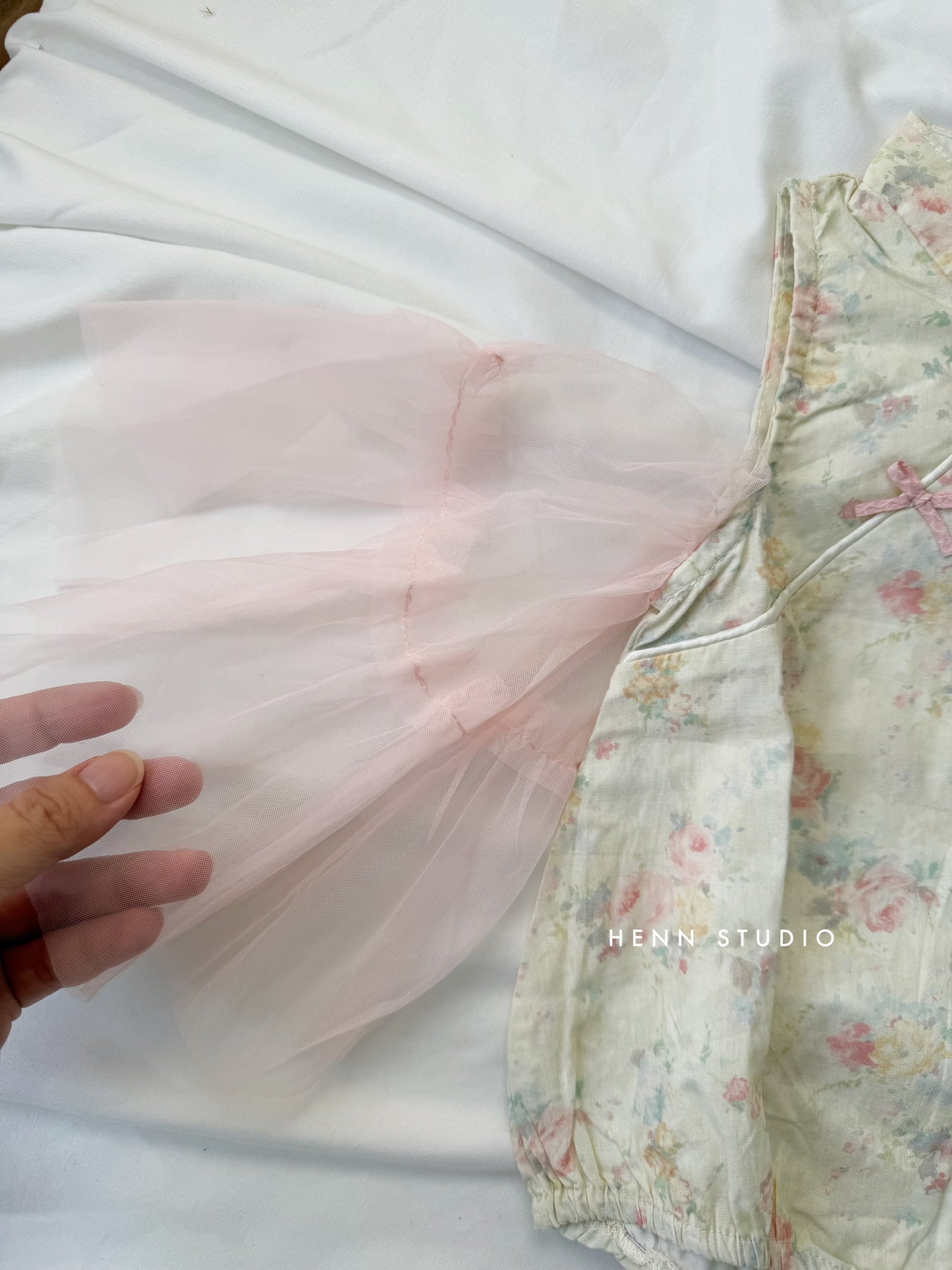 Blush Petal Tulle Romper (Last Size:73)