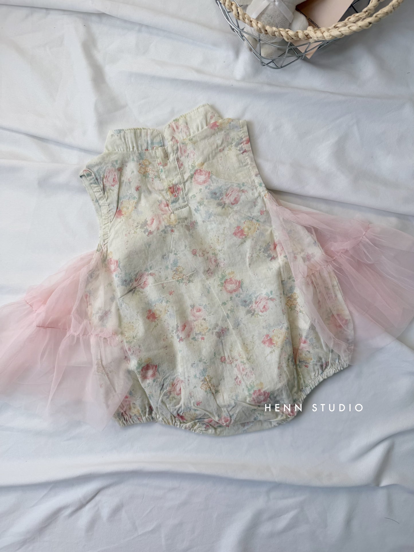 Blush Petal Tulle Romper (Last Size:73)