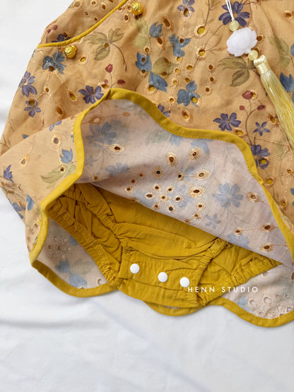 Golden Meadow Baby Dress (Last Size:80)