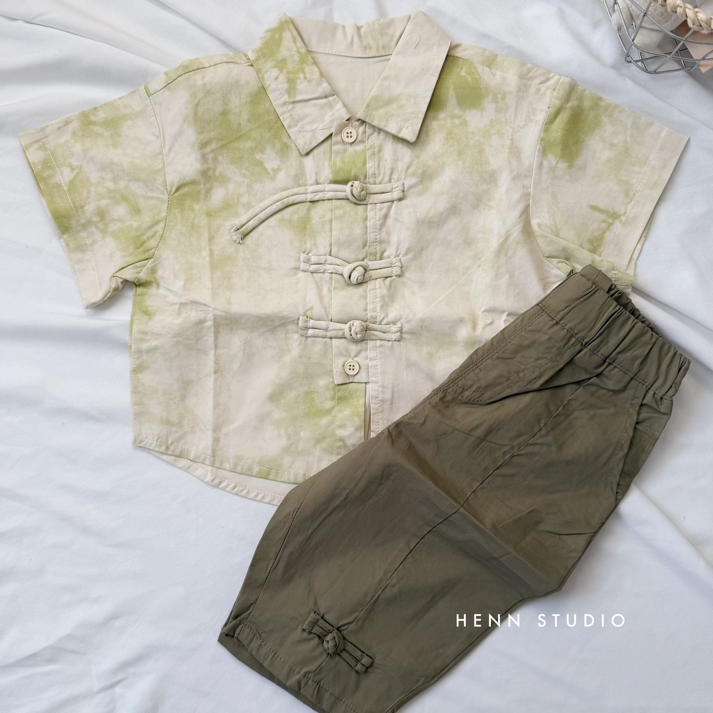 Sage Cloud Tang Suit Set (Last size:80-110)