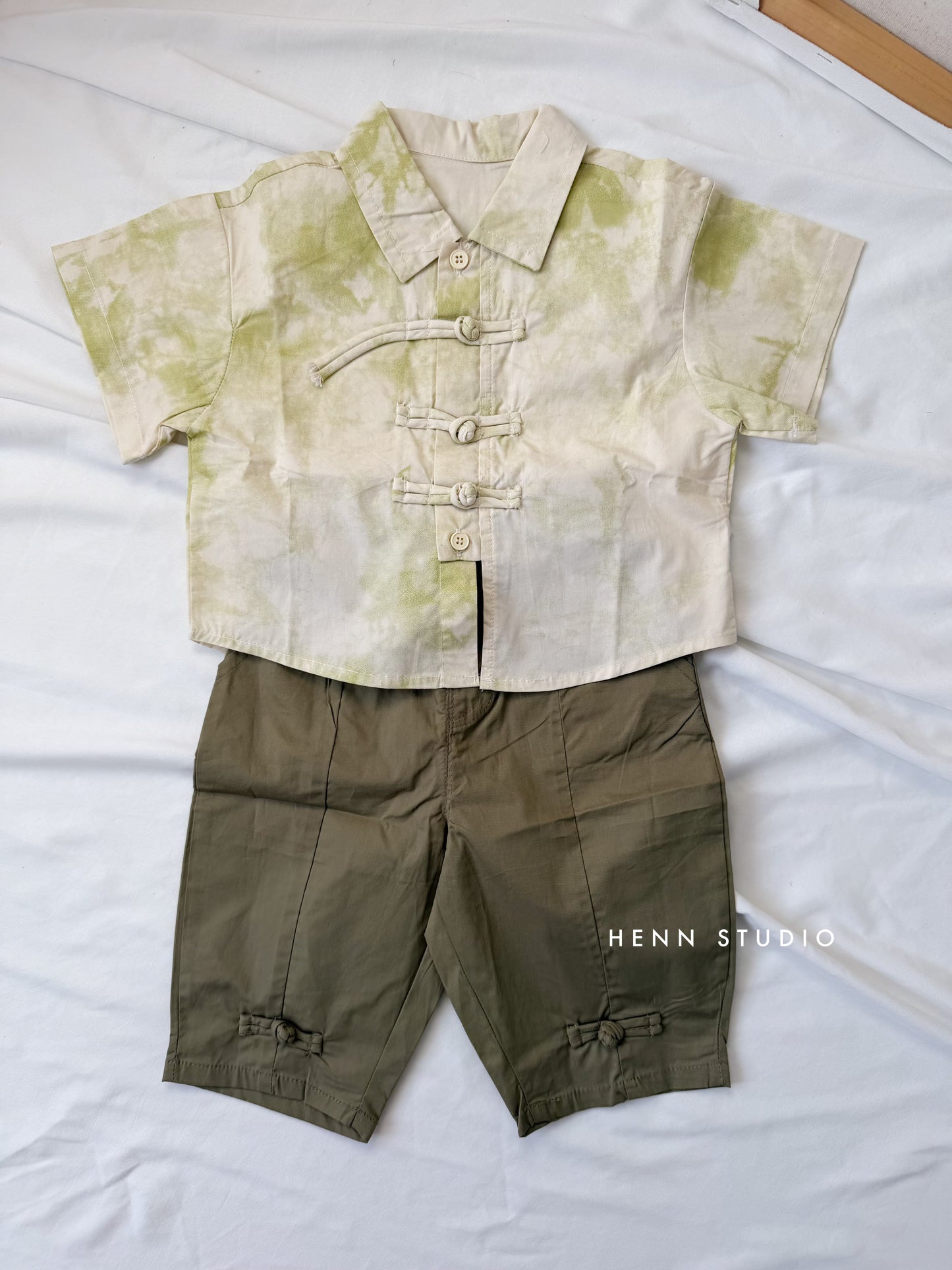 Sage Cloud Tang Suit Set (Last size:80-110)