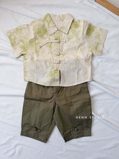 Sage Cloud Tang Suit Set (Last size:80-110)