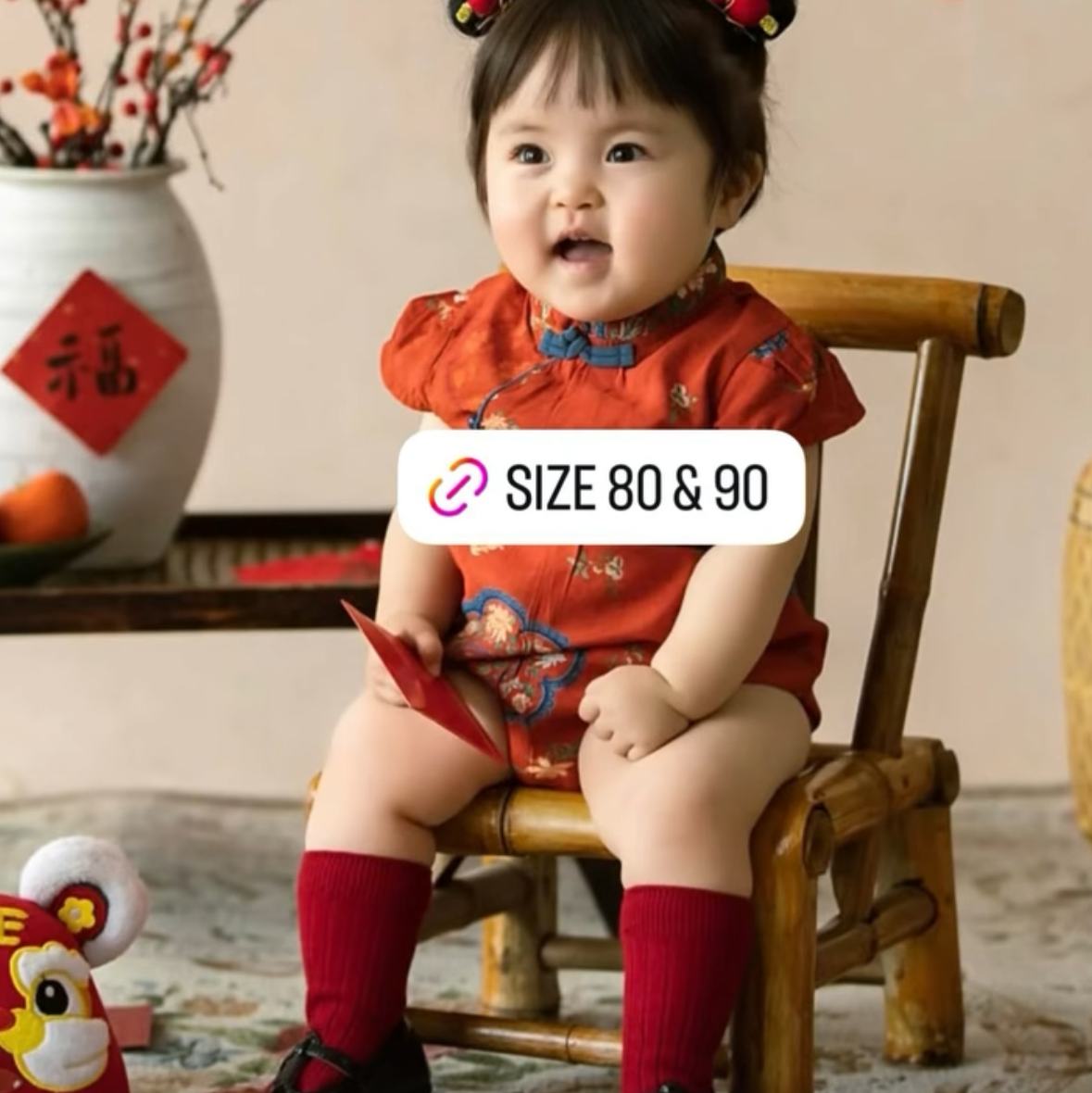Classic Bloom Romper (Last Size:80/90)