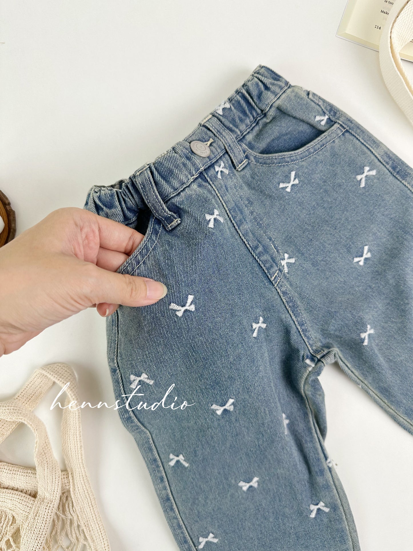 🇯🇵 Branshes stitch Denim Pants