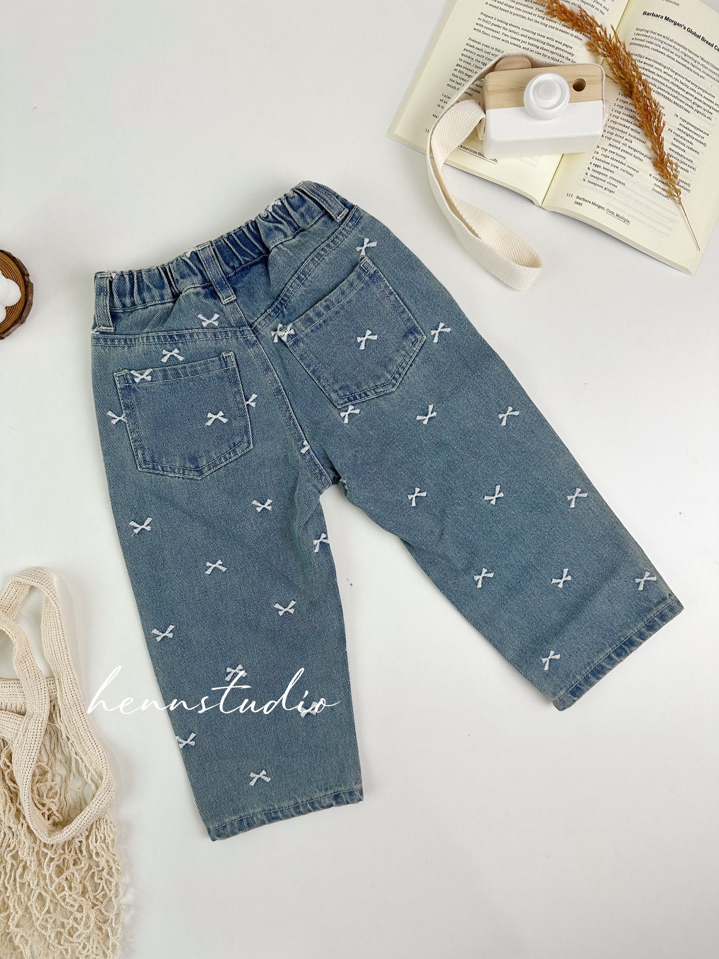 🇯🇵 Branshes stitch Denim Pants