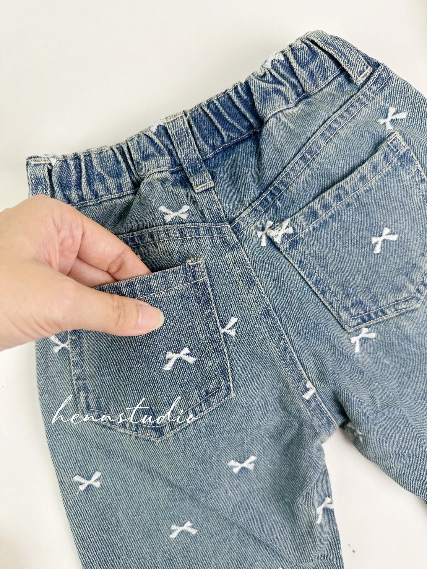 🇯🇵 Branshes stitch Denim Pants