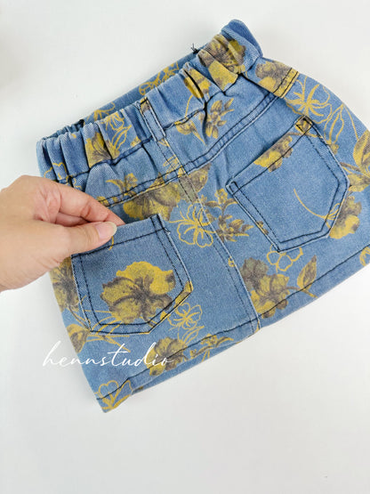 Sunflower Denim Set (Last Size: 90)