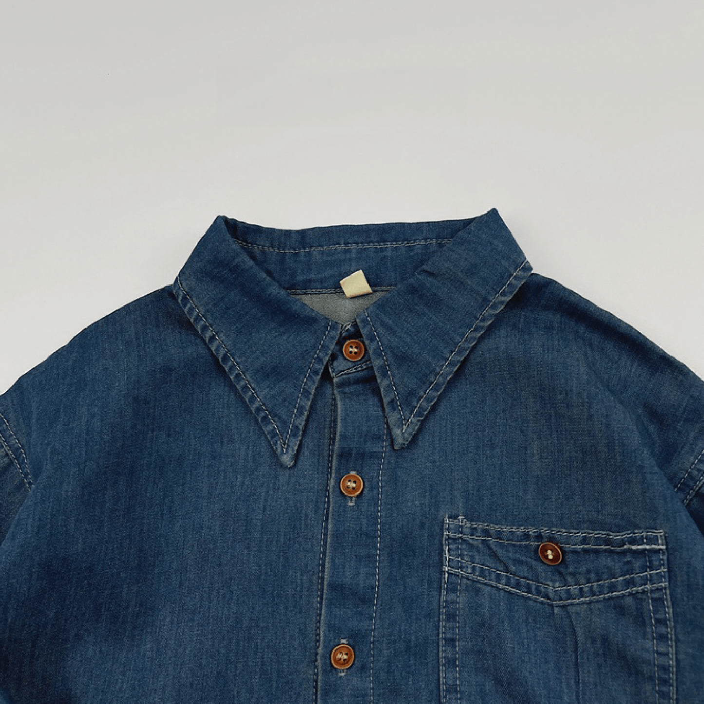 Vintage Denim Long Sleeves Shirt